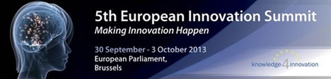 Участие в работе 5-го Европейского инновационного саммита в 2013 г.